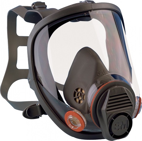 Maschera Antigas 6800 Con Filtri A Carbone Attivo - Protezione Per Verniciature, Lavorazioni Legno E Chemical