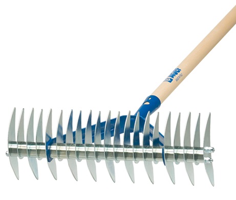 RASTRELLO 11 DENTI AERATORE CON RUOTE ARIEGGIATORE PER GIARDINO PRATO