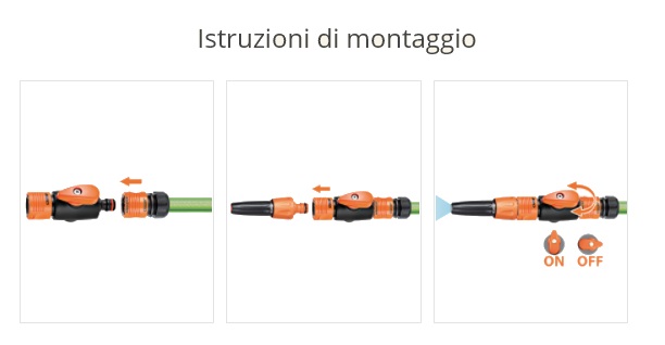 Adattatore Unidirezionale Per Tubo Da Giardino, Raccordo Per Rubinetto Per Irrigazione Confezione Da 6 88784697