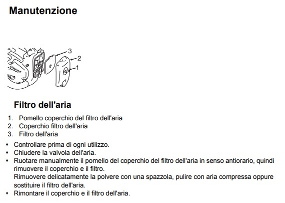 ECHO Filtro per CS 2600 260 280 269TES