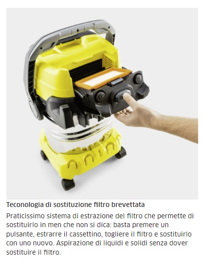 Aspiratore solidi liquidi WD 6 P S V-30/6/22/T + DDC (YSY) - Kaercher