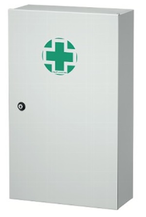 Timgle Armadietto Da Parete Per Medicinali Con Serratura – Nero, 3 Ripiani, In Acciaio Inox E Vetro Di Sicurezza – Per Bagno O Pronto Soccorso - 3