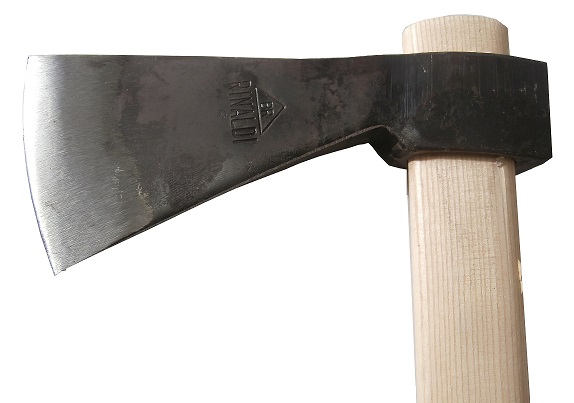 Scure Da Legno Rinaldi Tipo 'Calabria' - Peso 350g, Testa In Acciaio, Manico In Legno, Ideale Per Taglio E Spaccatura - Foto 3