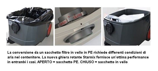 10 Sacchetti per aspirapolvere Starmix HS A-1445 EH