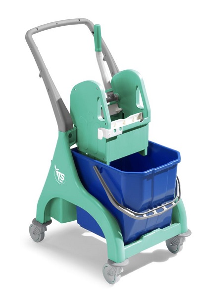 FifthStart Carrello Portaoggetti Per Pulizie – Manico, Cintura E Tracolla – 9 Scomparti, Impermeabile E Portatile (Blu, 29x25x15,5 Cm)