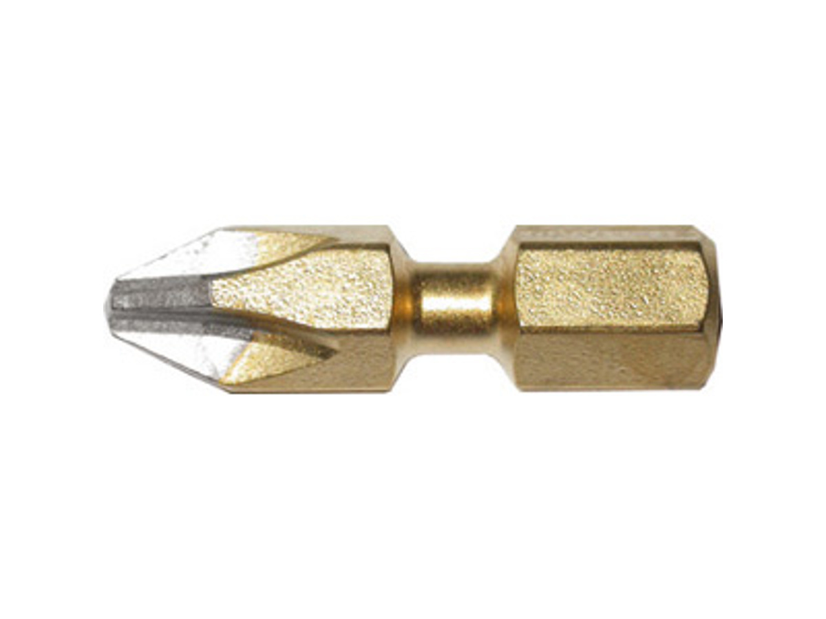 Inserto per avvitare rivestito in titanio Phillips PH2 1/4 Fermec