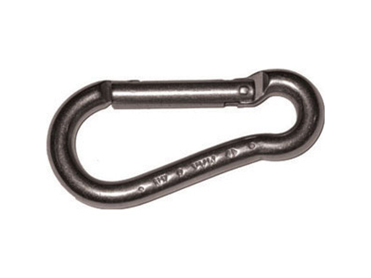 Moschettone Anticaduta Acciaio Inox Con Bloccaggio Automatico Tripla Azione Apertura 16 5mm Kratos Safety