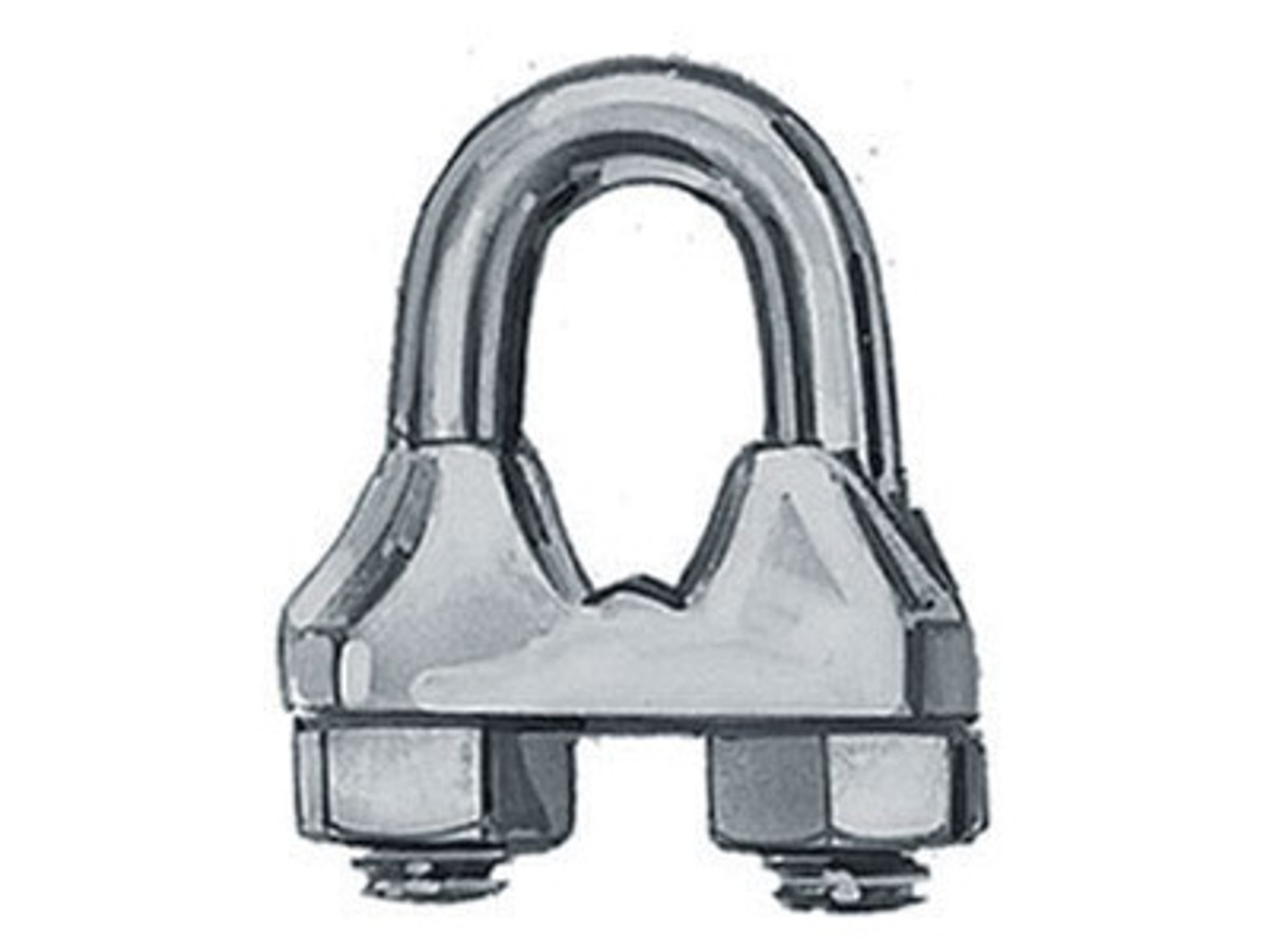 12 pezzi Morsetti Cavo Acciaio M2,Morsetti Serracavo Clip per Fune