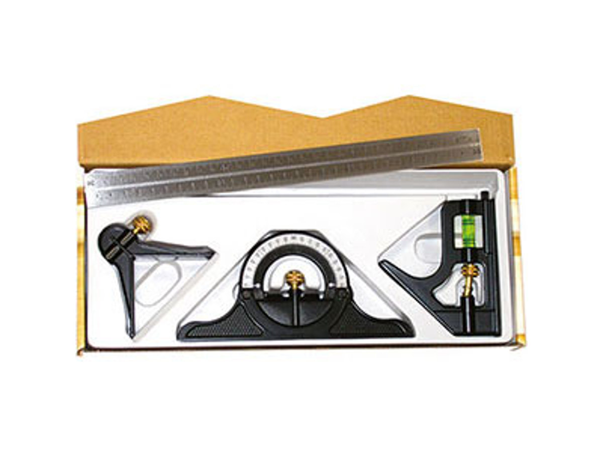 Squadra Combinata In Acciaio Inossidabile - Con Goniometro 180° E Incisore | 991857 - Foto 2