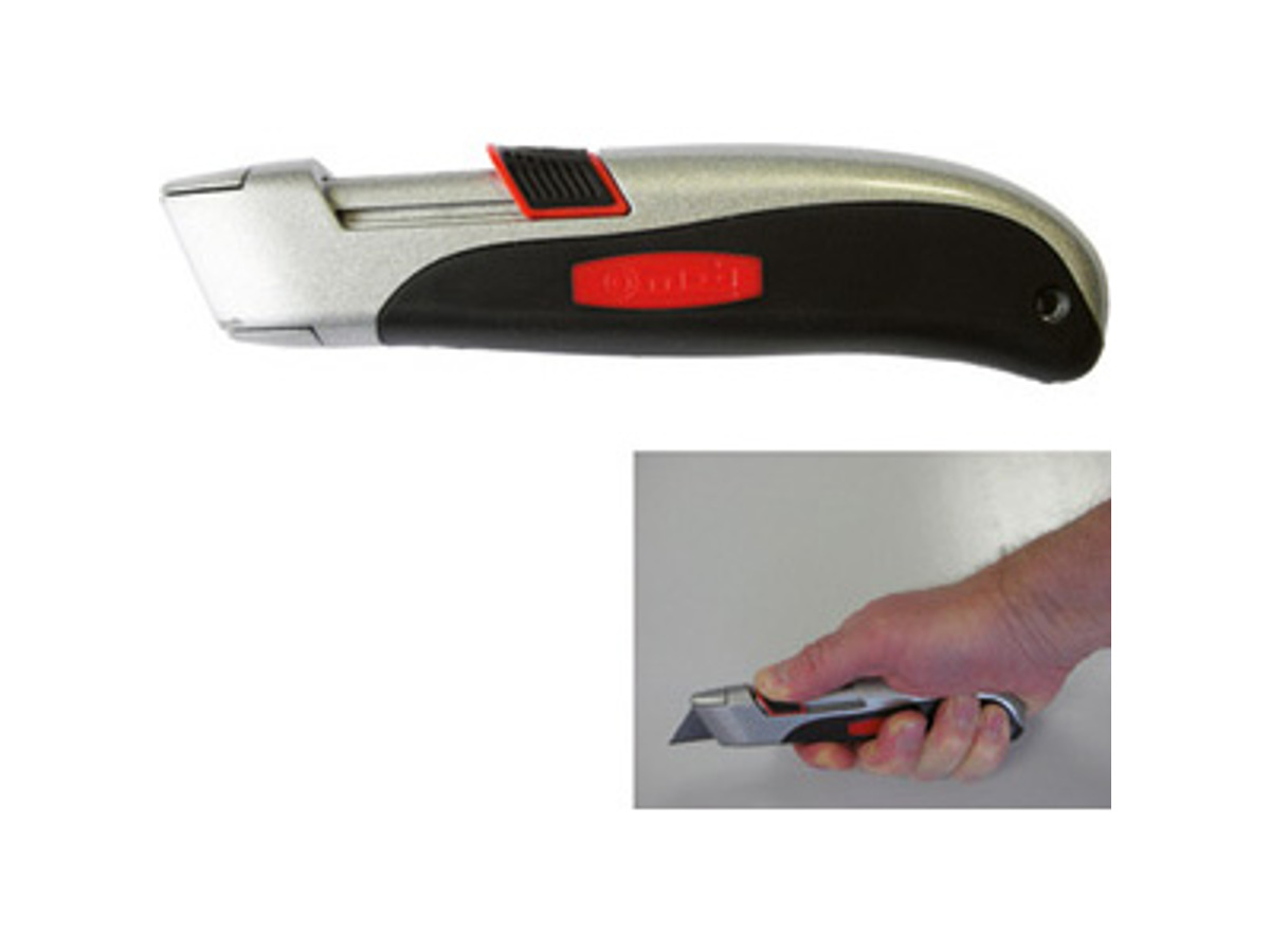 KS Tools Coltello Universale Con Lama A Settori, 220mm, Impugnatura Bicomponente, Guida Lama In Metallo
