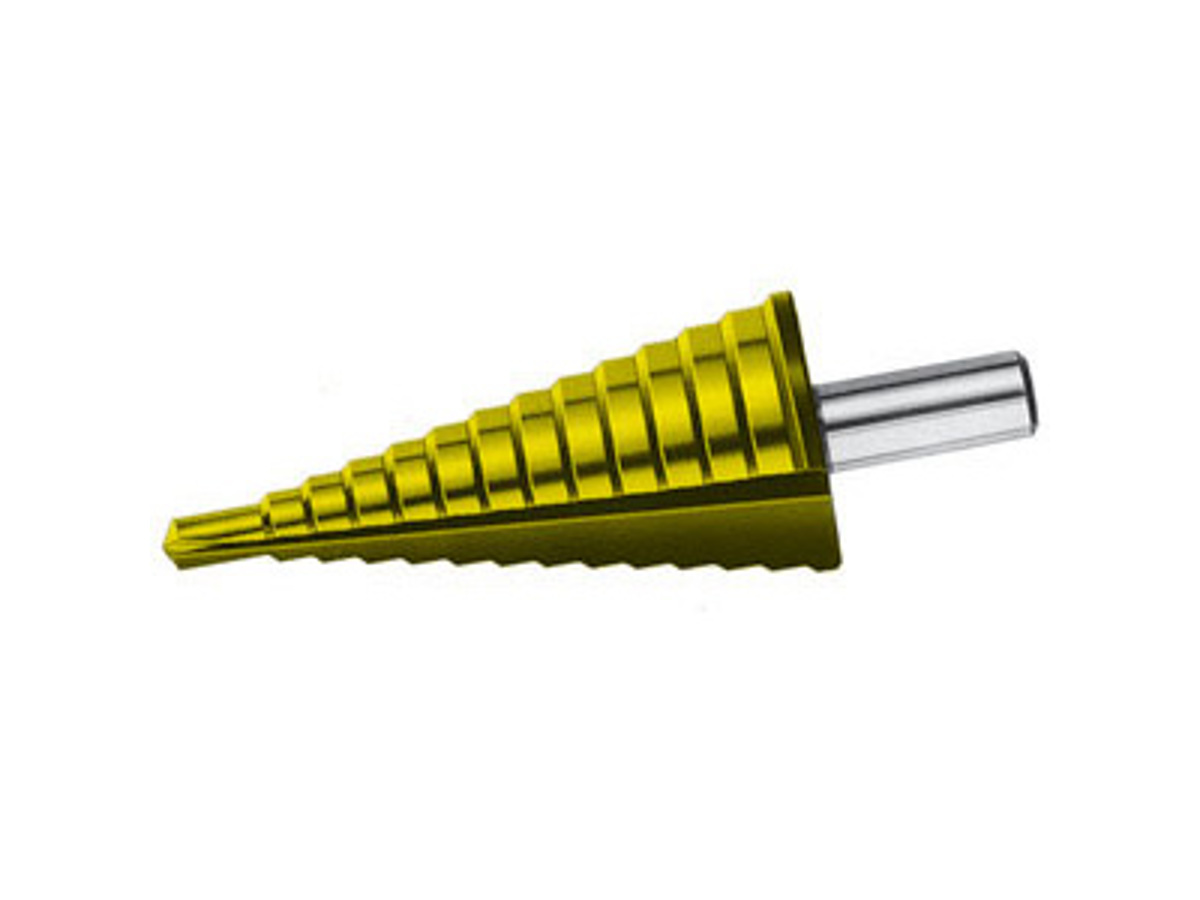 EXACT 50104 Fresa Conica Per Lamiera – Misura L, In HSS Con Rivestimento TiN – Foratura 4-31 Mm – Prodotta In Germania