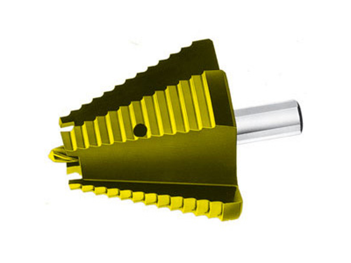 EXACT 50104 Fresa Conica Per Lamiera – Misura L, In HSS Con Rivestimento TiN – Foratura 4-31 Mm – Prodotta In Germania