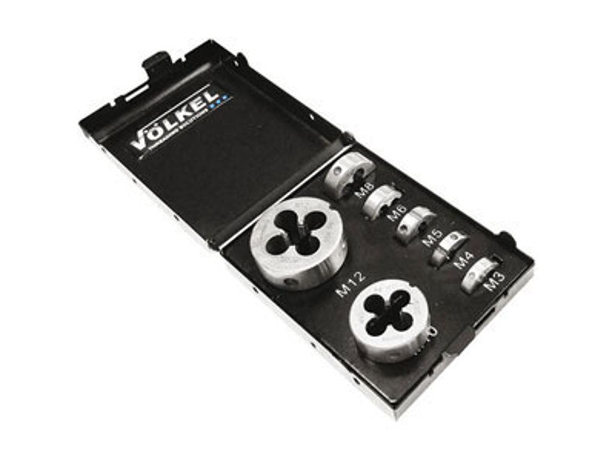 Filiera A Mano M11 X 1.25 In Acciaio 9Si-Cr – Maschio Per Filettatura Metrica – Qualità Professionale, Marchio Francese PIRABADI