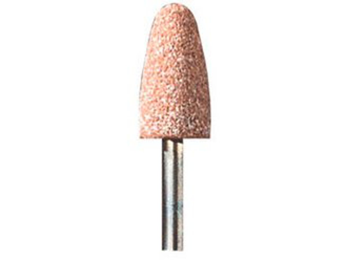 Set 5 Mole Per Smerigliatura Con Gambo Da 6 Mm – Teste Cilindriche E Coniche In Corindone Marrone, Per Metallo, Legno, Ceramica E Carburo