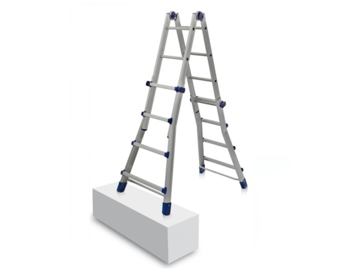 Scala Domestica 5 Gradini CRISCUOLO - Portata 120 Kg, Antiscivolo, Pieghevole Per Casa E Ufficio - Foto 7