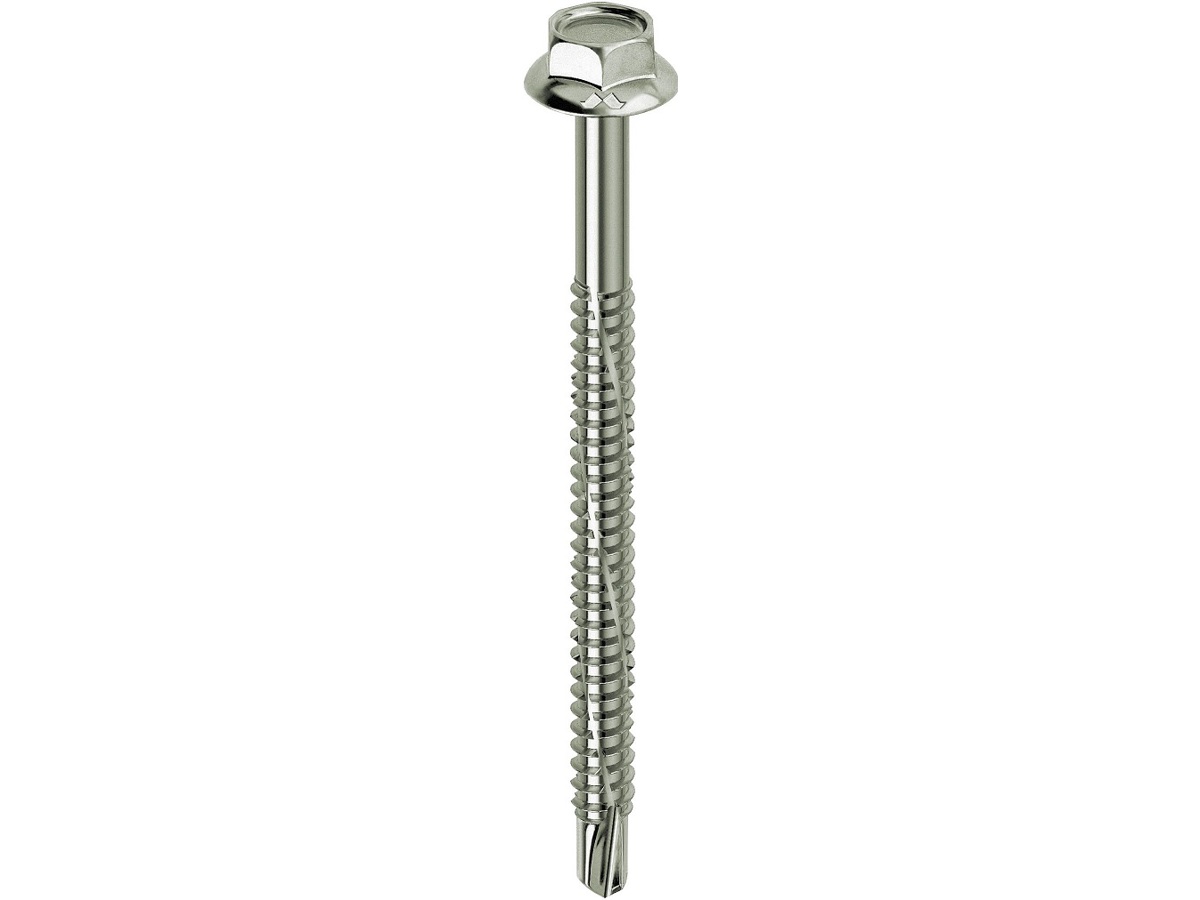 Viti Lamiera, Slotted, Testa Lavatrice Esagonale, Zinco, #10 X - Foto 5