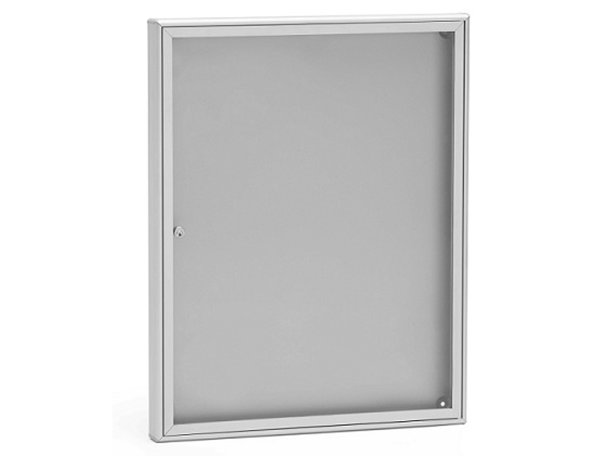 Bacheca porta avvisi SB1 formato DIN A2 alluminio silver raggrinzito ...
