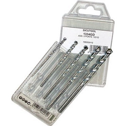 vendita online Assortimento di 5 punte art. 1331 g da mm 4-5-6-8-10 Punte per muri - Corone roditrici per muri - Attacchi ratio Sicutool
