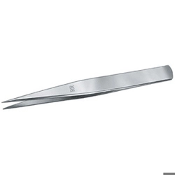 vendita online Pinzette in acciaio inox tipo extra largo con punte piatte lise,a forte presa Pinze Per Elettronica e Meccanica Fine Sicutool