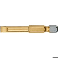 vendita online Inserti con att. esag. 1/4 din 3126 e 6,3 per avvitatori e trapani taglio diritto; rivest. tin giallo Bits - Inserti Witte