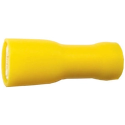 vendita online Terminali isolatitipo lamellare femmina giallo completamente isolato per cavi da mmq 4-6 Pinze Per Connettori - Pinze Per Capicorda - Pinze Per Manicotti - Pinze Per Terminali - Terminali E Capicorda Sicutool