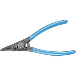 vendita online Pinze diritte din 5254a per anelli di fermo esterni din 471 - din 983 - testa laccata nera impugnature plastificate Pinze per anelli Gedore