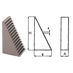 vendita online Appoggi dentati altezza mm 128 Spine elastiche - Molle a tazza - Pressori a molla filettati - Barre filettate Sicutool