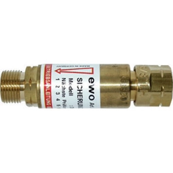 vendita online Valvole di sicurezza per acetilene attacchi maschio/femmina g 3/8 sin Utensili e accessori per saldatura a gas Ewo