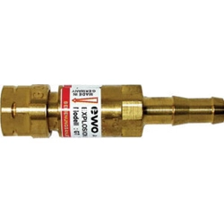 vendita online Valvole di sicurezza per acetilene attacchi portagomma/femmina mm 9/g 3/8 sin Utensili e accessori per saldatura a gas Ewo
