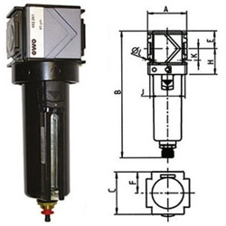 vendita online Filtri per aria compressa variobloc con svuotamento automatico Filtri aria compressa​ Ewo
