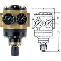 vendita online Riduttori giganti per aria compressa fino 40 bar Riduttori di pressione Ewo