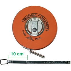 vendita online Rotelle metriche nastro acciaio brunito largh. mm 13; divisione in mm Strumenti Di Misura E Controllo - Calibri - Micrometri - Contafiletti - Spessimetri - Goniometri - Nastri, Righe, Flessometri, Aste, Rotelle Metriche - Squadre - Truschini Richter