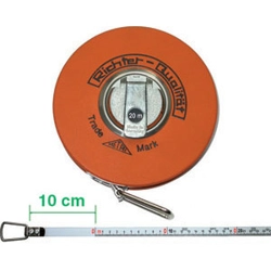 vendita online Rotelle metriche nastro acciaio smaltato bianco largh. mm 13; divisione in mm Strumenti Di Misura E Controllo - Calibri - Micrometri - Contafiletti - Spessimetri - Goniometri - Nastri, Righe, Flessometri, Aste, Rotelle Metriche - Squadre - Truschini Richter