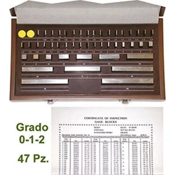 vendita online Blocchetti di riscontro in assortimento precisione 0 Strumenti Di Misura E Controllo - Calibri - Micrometri - Contafiletti - Spessimetri - Goniometri - Nastri, Righe, Flessometri, Aste, Rotelle Metriche - Squadre - Truschini Mib