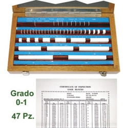 vendita online Blocchetti di riscontro in assortimento precisione 1 Strumenti Di Misura E Controllo - Calibri - Micrometri - Contafiletti - Spessimetri - Goniometri - Nastri, Righe, Flessometri, Aste, Rotelle Metriche - Squadre - Truschini Mib