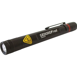 vendita online Lampade a led a torcia a batteria in alluminio di piccole dimensioni Radio da lavoro - Proiettori - Rilevatori Gedore Red