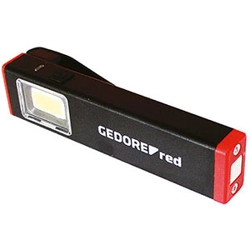 vendita online Lampade a led a torcia ricaricabili tipo tascabile lungh. mm 89 Radio da lavoro - Proiettori - Rilevatori Gedore Red