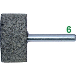 vendita online Mole abrasive rotative attacco ø mm 6; in corindone/carburo di silicio; durezza m forma a disco Mole A Disco E A Tazza Sicutool