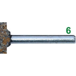 vendita online Mole abrasive rotative attacco ø mm 6; in corindone/carburo di silicio; durezza m forma a disco piatto Mole A Disco E A Tazza Sicutool