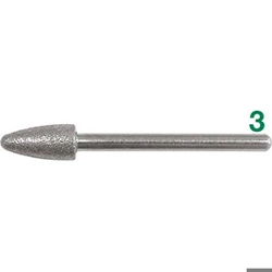 vendita online Mole abrasive diamantate conica testa sferica Abrasivi Sicutool