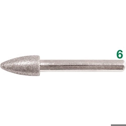 vendita online Mole abrasive diamantate forma conica testa sferica Abrasivi Sicutool
