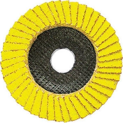vendita online Dischi lamellari con lamelle in tela a grano ceramico tipo a profilo piatto; ø mm 115 Dischi abrasivi Sicutool