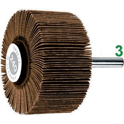 vendita online Spazzole rotative lamellari di tela abrasiva tipo con lamelle in corindone; attacco ø mm 3 Spazzole rotative abrasive Erzett