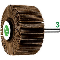vendita online Spazzole rotative lamellari di tela abrasiva tipo con lamelle in corindone; attacco ø mm 3 Spazzole rotative abrasive Sicutool