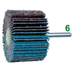 vendita online Spazzole rotative lamellari di tela abrasiva tipo con lamelle in zirco-corindone; attacco ø mm 6 Spazzole rotative abrasive Sicutool