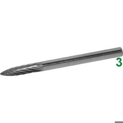 vendita online Mini frese rotative in metallo duro tipo a fiamma.taglio 3. Barrette Per Incisori - Frese Rotative - Alberi Flessibili Sicutool
