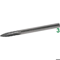 vendita online Mini frese rotative in metallo duro tipo a fiamma.taglio 5. Barrette Per Incisori - Frese Rotative - Alberi Flessibili Sicutool