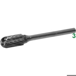 vendita online Frese rotative in metallo duro tipo cilindrico testa sferica. attacco ø mm 3 taglio 3 Barrette Per Incisori - Frese Rotative - Alberi Flessibili Sicutool