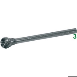 vendita online Frese rotative in metallo duro tipo a sfera. attacco ø mm 3 taglio 5 Barrette Per Incisori - Frese Rotative - Alberi Flessibili Sicutool