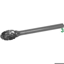 vendita online Frese rotative in metallo duro tipo ovale. attacco ø mm 3 taglio 5 Barrette Per Incisori - Frese Rotative - Alberi Flessibili Sicutool